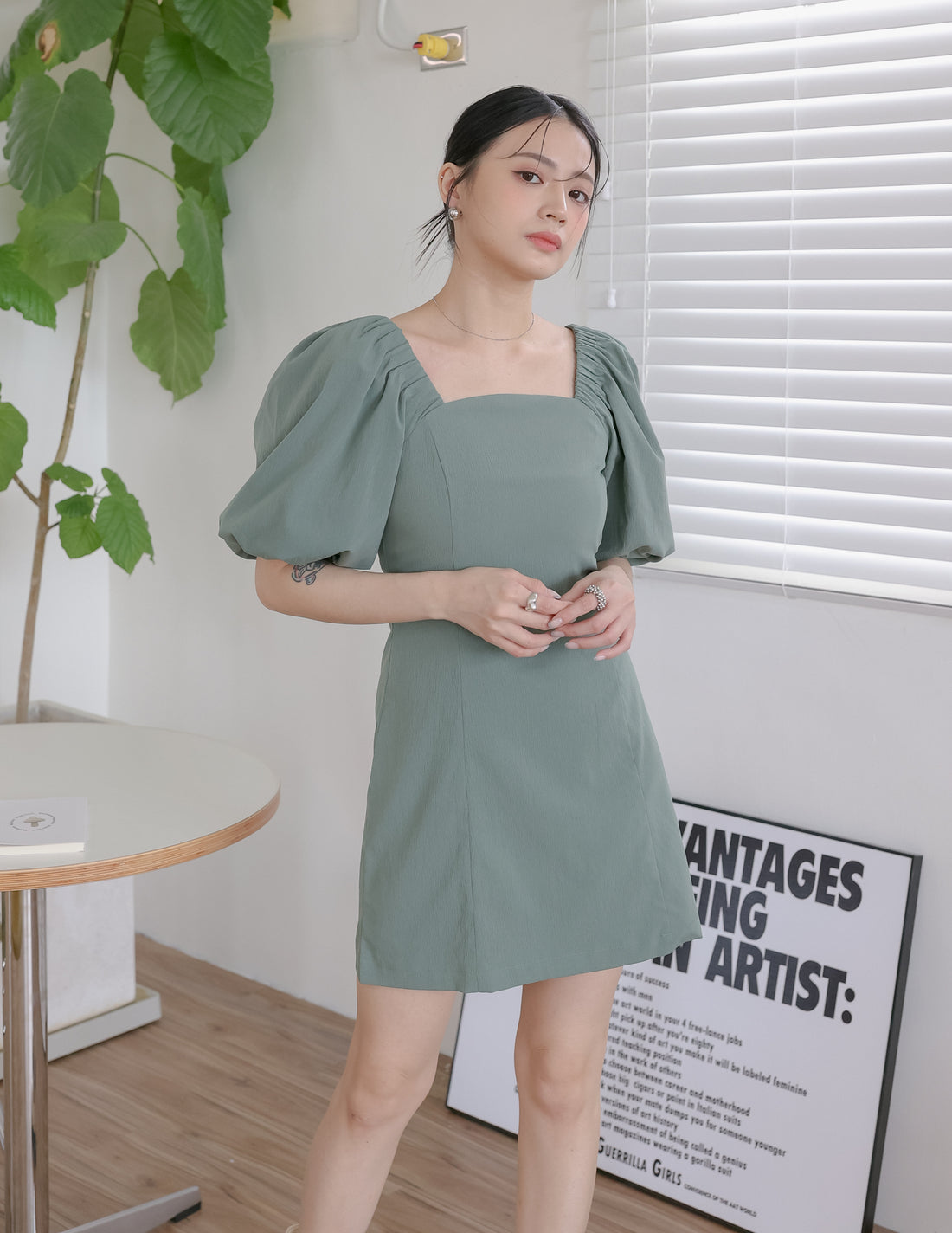 Valeria Dress in Olive