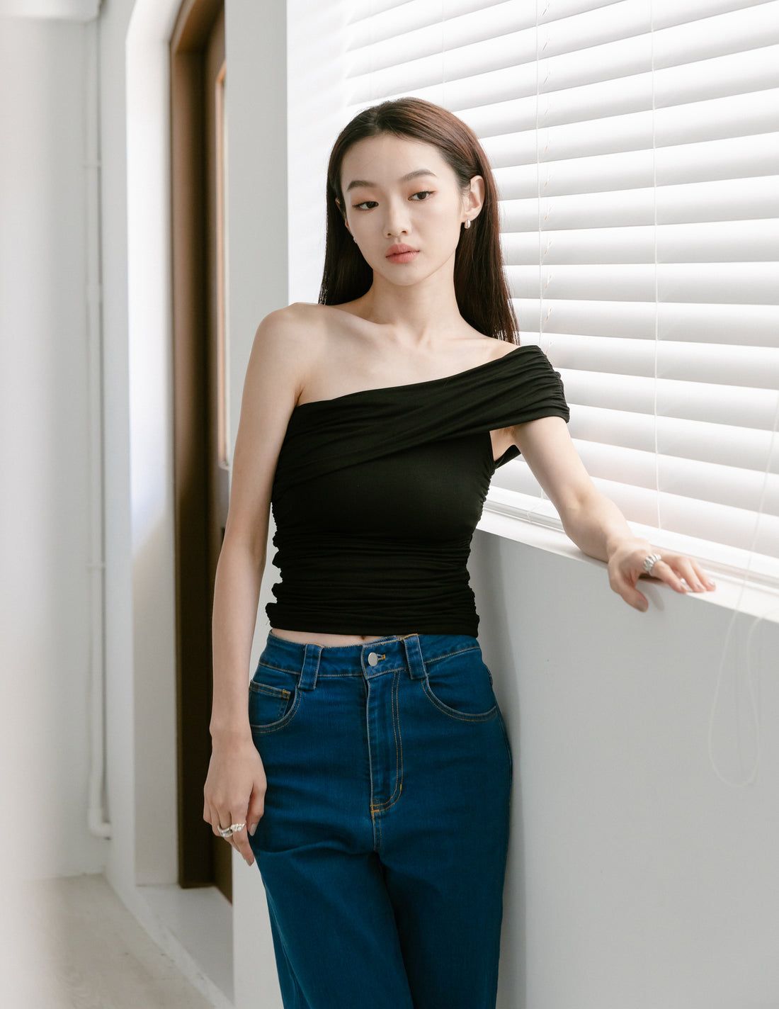 Danica Multi Way Off Shoulder Top in Black