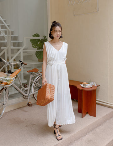 Desiree Jumpsuit in White