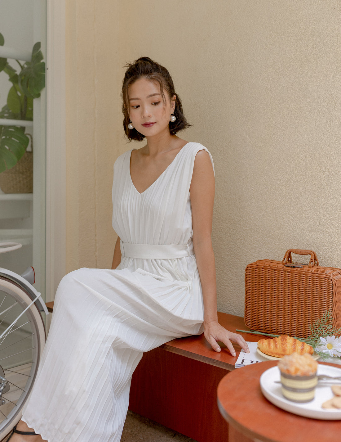 Desiree Jumpsuit in White