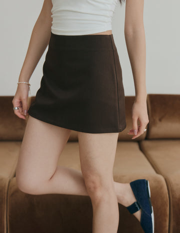 Dani Mini Skorts in Brown