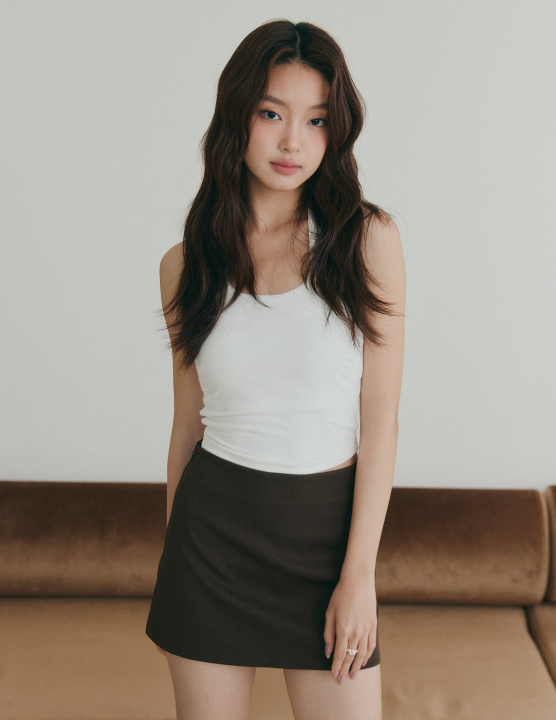 Dani Mini Skorts in Brown