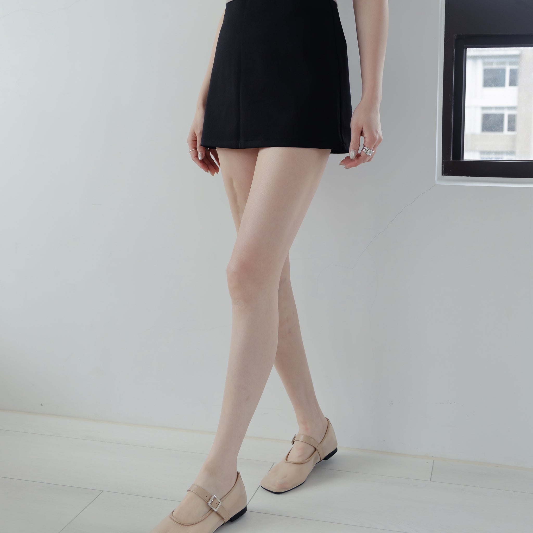 Dani Mini Skorts in Black