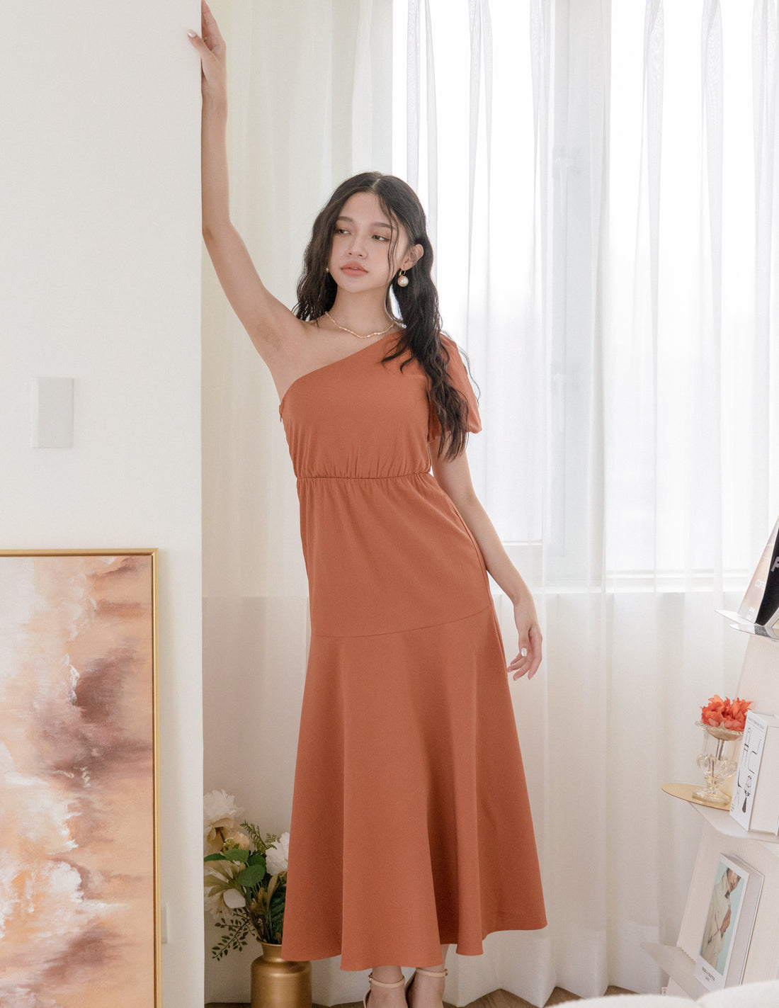 Becca Dress in Rust