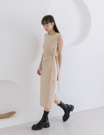 Leona Dress in Sand