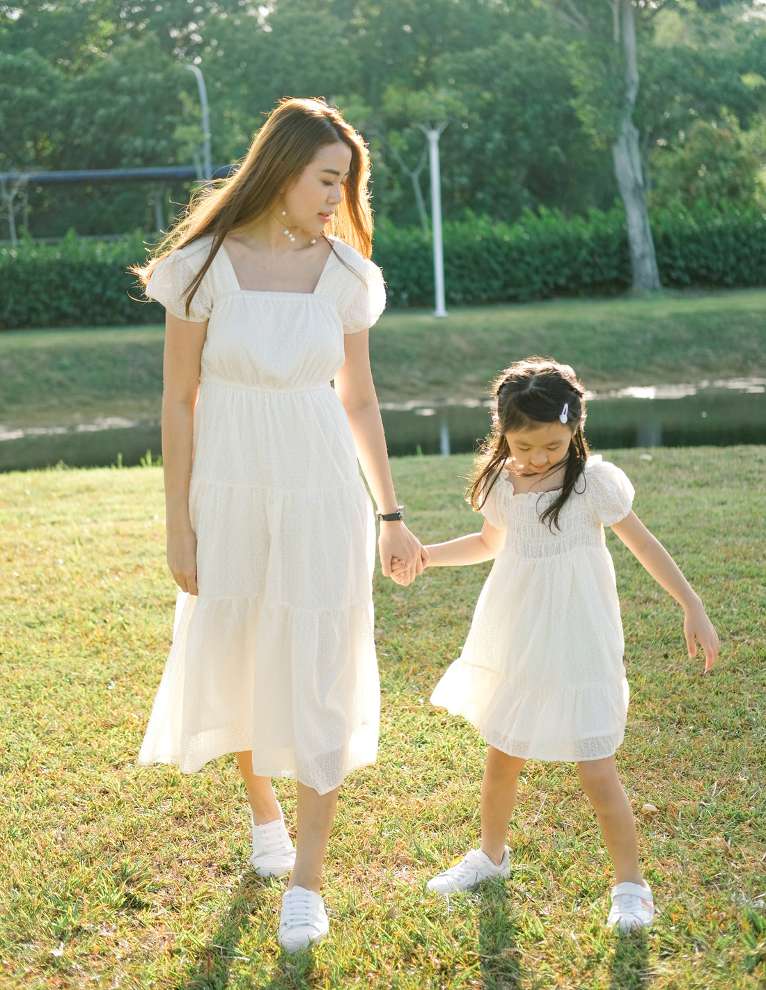 *KIDS* Mikaela Dress in Cream Daisy